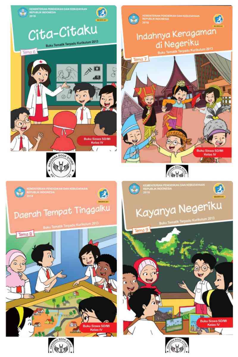 Promo Buku Tematik Kelas 4 Sd Tema 6 7 8 9 - Paket Semester 2 Diskon 28 ...