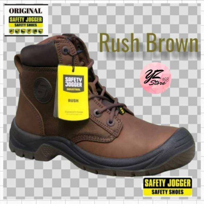 Promo Sepatu Safety Jogger Type Rush Brown coklat S3 Src Diskon 50 Di Promo sepatu safety jogger type rush brown coklat s3 src diskon 50 di