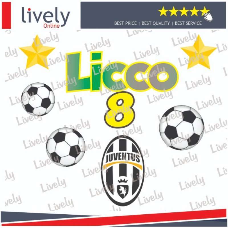 Promo Topper Hbd Happy Birthday Nama Hiasan Cake Juventus Set Diskon 23 ...