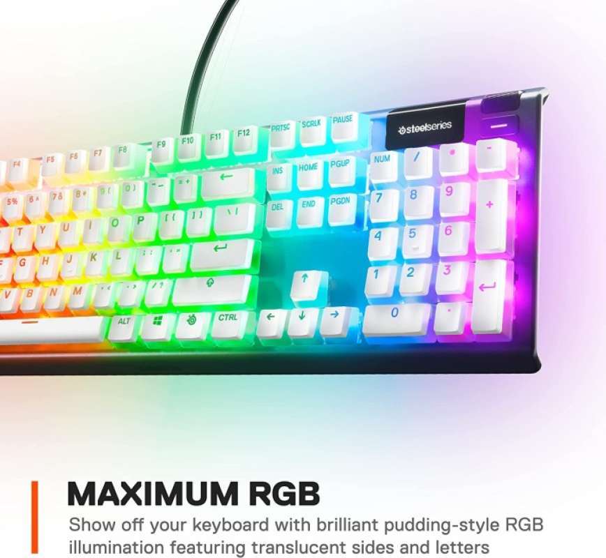 Promo 100 Produk Ori Steelseries Prism Caps/pudding Keycaps Whiteus