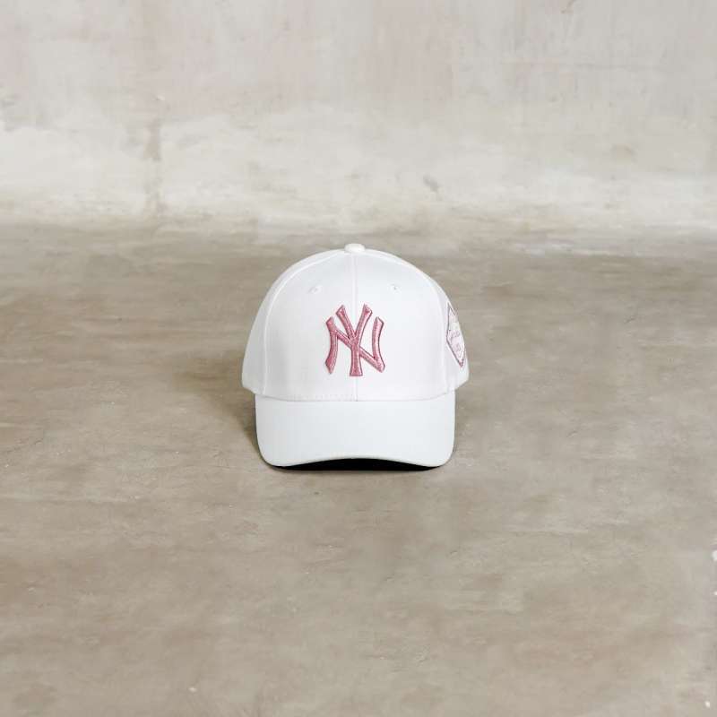 Promo Topi Mlb Ny Pink Rose Gold Yankees White Cap 100 