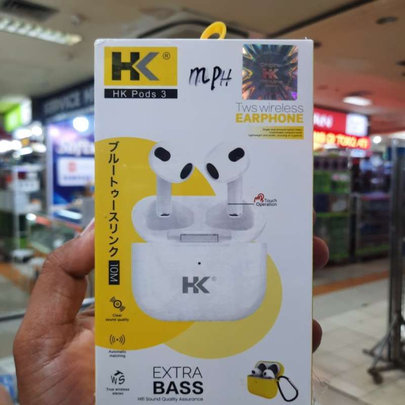 Daftar Harga Handsfree Bluetooth Hk Tws Pods 3 Original Spesifikasi Lengkap November 2024