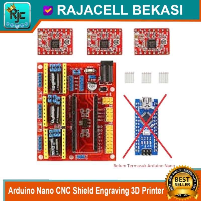Promo Arduino Nano Cnc Shield V4 Router Engraving 3d Printer 3 Axis ...