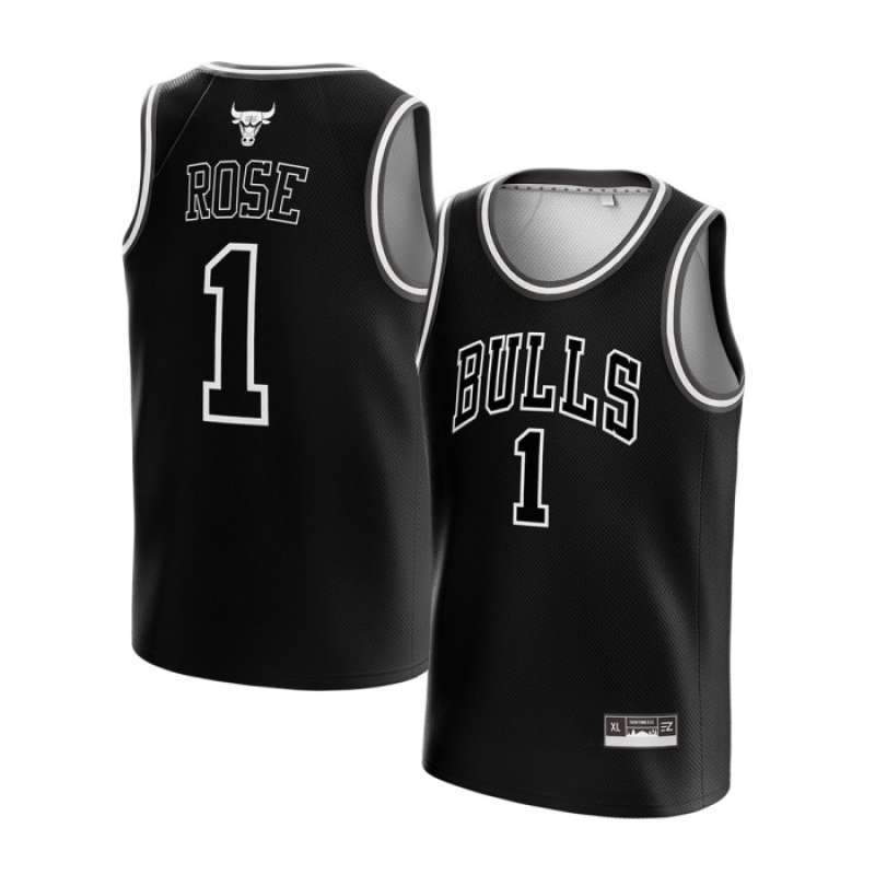 Derrick rose black jersey clearance