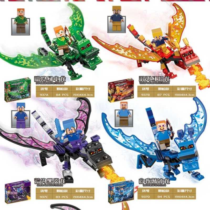 mainan Lego minicraft my world naga dragon LB617 building blocks