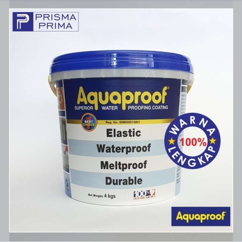 Jual Aquaproof Cat Pelapis Anti Bocor Waterproofing Galon 4 Kg Di