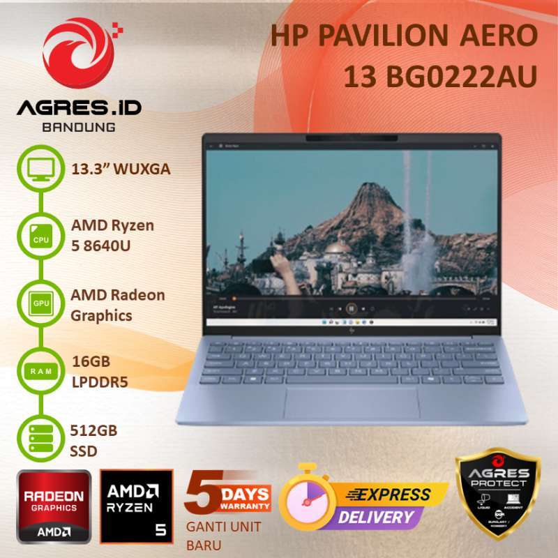 HP Pavilion Aero 13 Ryzen5 16GB/512GB（LAPTOP HP PAVILION AERO 13  