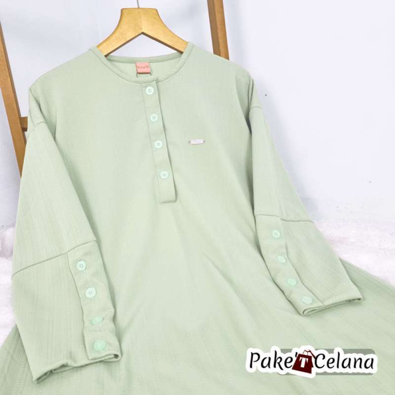 westylisfashion gamis rample polos matt wafel real picture size xl ld 100cm pb135cmbisa melar gamis terbaru