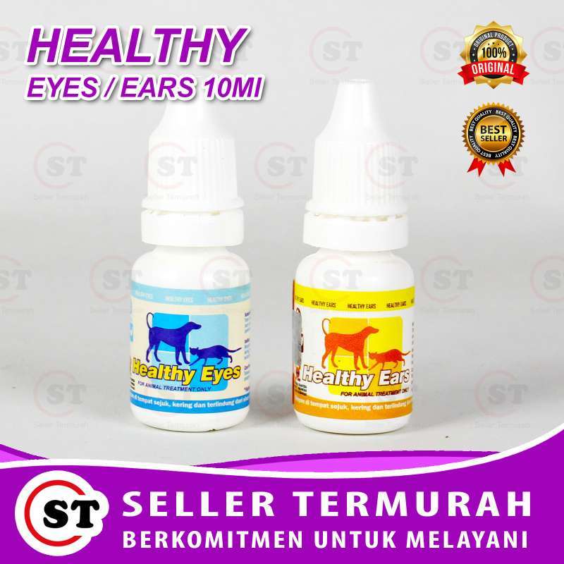HEALTHY EYES Raid All Obat Tetes Mata Kucing/Anjing 10 Ml Merah Infeksi  Sakit Bercak Putih Healty Ears Kuping