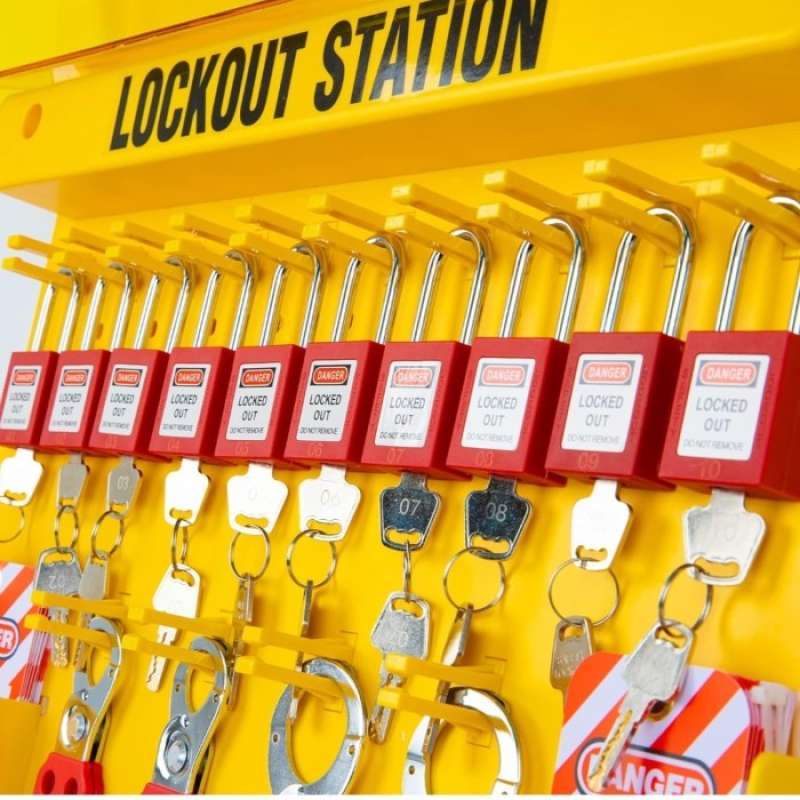 Promo Vevor 58 Pcs Lockout Tagout Kits, Electrical Safety Loto Kit ...