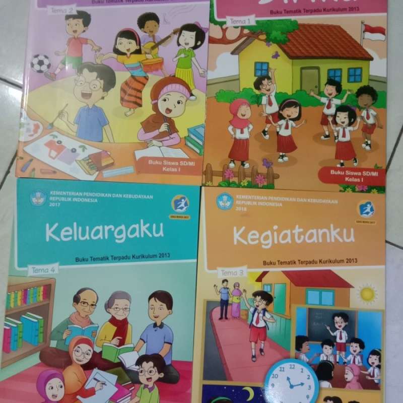 Promo Buku Paket Tematik Sd Kelas 1 Semester 1 Tema 1,2,3,4 Diskon 23% ...