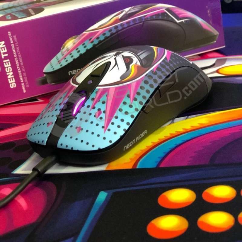 Promo Sensei Ten Neon Rider Edition Gaming Mouse Diskon 23% Di Seller ...