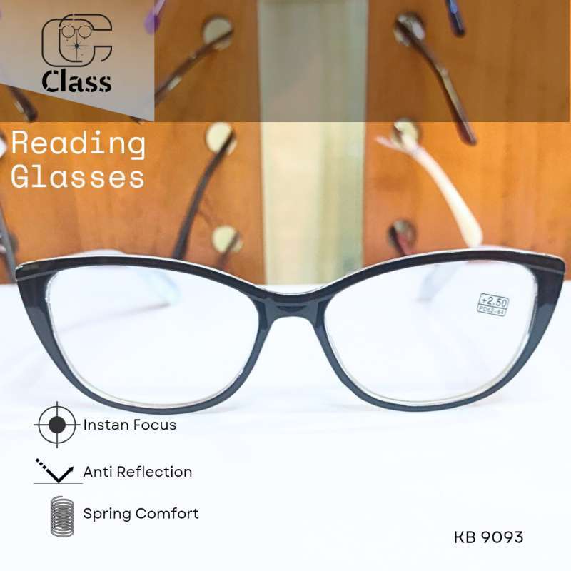 Class Reading Glasses Kacamata Baca Model Cat Eye 9093