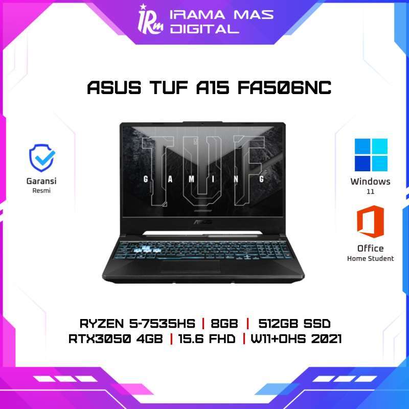 Ryzen Asus Tuf Gaming A15 2021 Jual Asus Tuf A15 Fa506nc-r535b6t