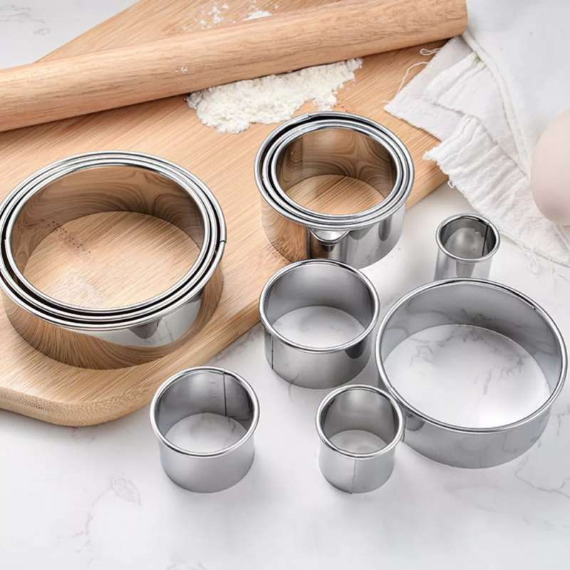 Ring cutter Stainless alat cetak mousse,cake,cookies cutter, cetakan kue