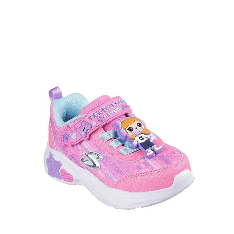 Skechers Infant Snuggle Sneaks Girls Shoes Pink (302214NPKMT)