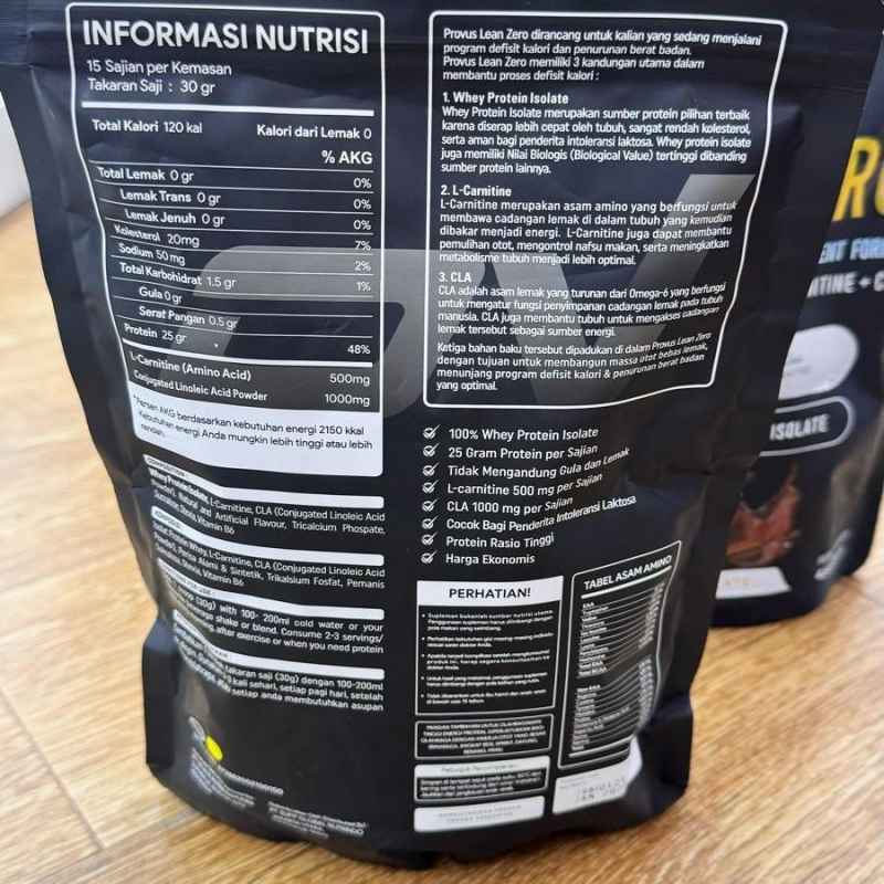 Jual Provus Lean Zero 1 Lbs | Whey Protein Isolate + Fat Burner Bali ...
