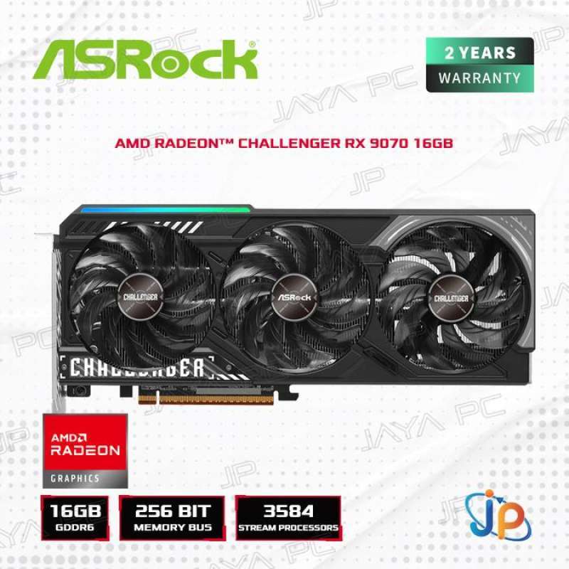 Jual VGA Asrock Amd Radeon Rx 9070 Challenger 16gb 16 GB Gddr6