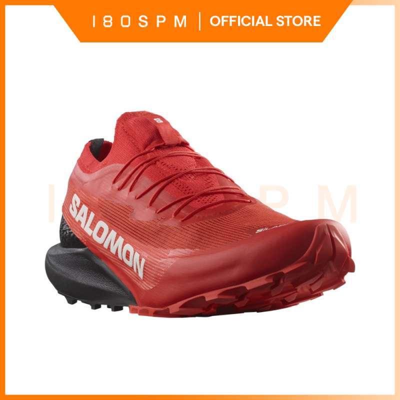 SALOMON S/Lab Pulsar 3, Unisex Trail Running Shoes, Fiery Red Black  Sepatu Lari Pria dan Wanita