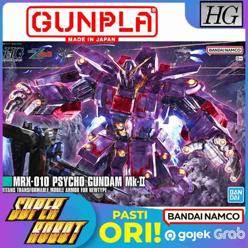 Promo 𝗕𝗔𝗡𝗗𝗔𝗜 Hg Mrx-010 Psycho Gundam Mk-ii - Hguc Diskon 1