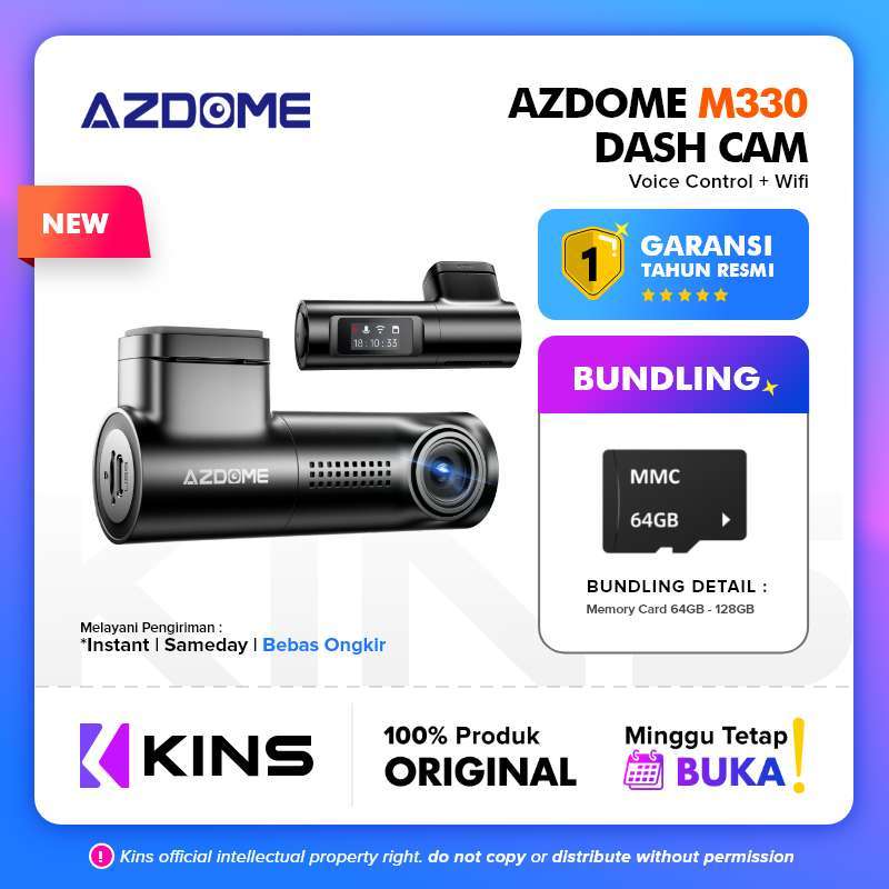 Azdome M330 WiFi SuperCapacitor Dashcam Car Camera