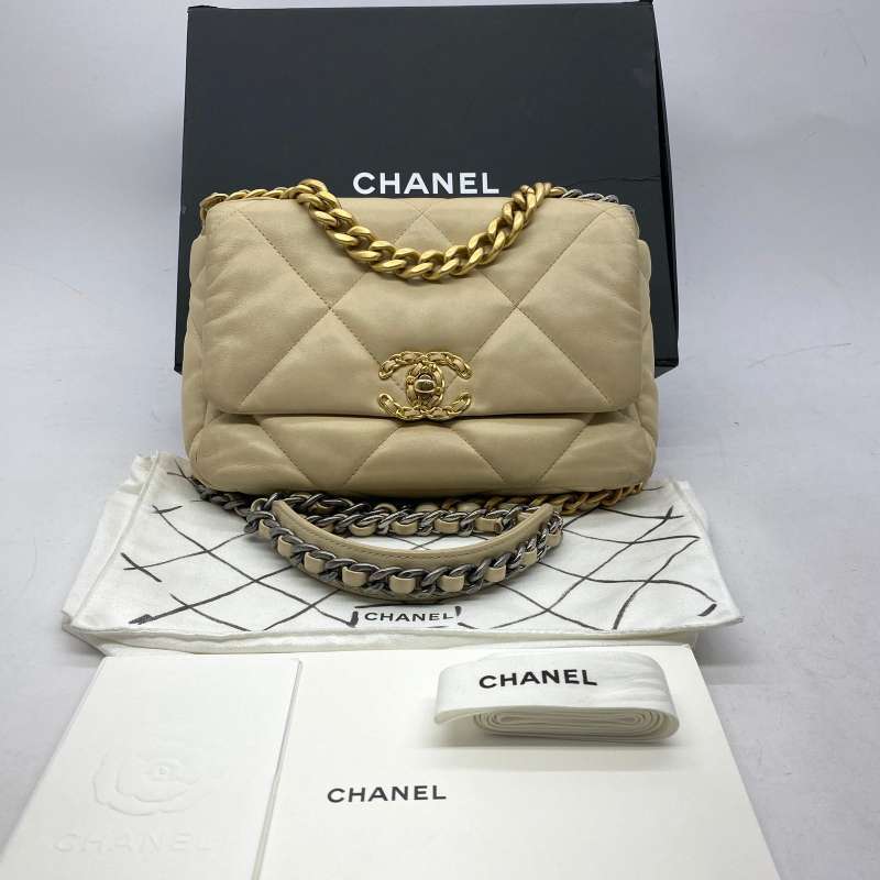 Jual Chanel 19 Small Beige Ghw #31 2021 Di Seller Zeta Bags