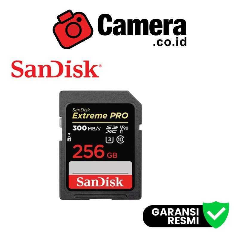 Jual Sandisk Extreme Pro Sdxc Uhs-ii 256gb (300mbps/260) Memory