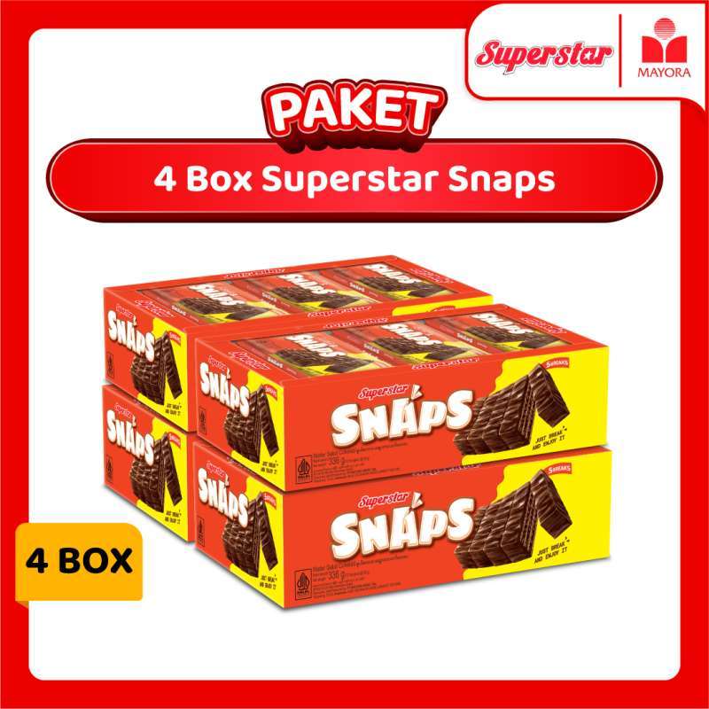 Promo Paket Box Wafer Superstar Snaps Diskon 9% Di Seller Mayora