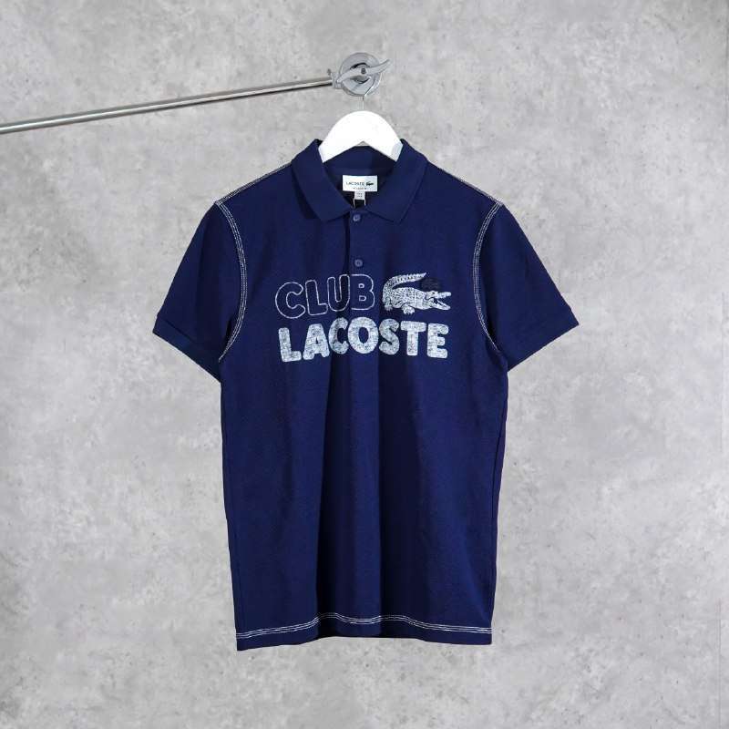 Kaos Kerah Tee Shirt Lacoste Promo Polo LACOSTE CLUB STICHING