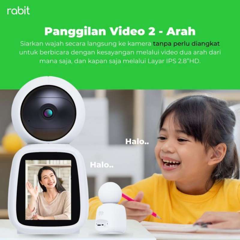 Promo Store707 Rabit Smart Ip Cctv Wifi Camera Indoor Ptz Screen