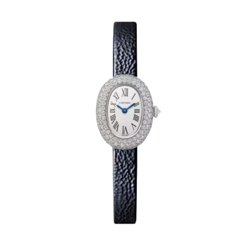 Cartier Baignoire Watch Mini White Gold Diamonds WJBA0036