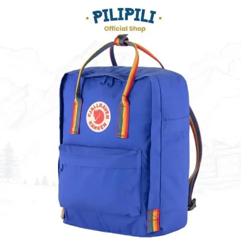 Jual Tas Ransel Fjallraven Kanken Blue Cobalt Rainbow Pattern
