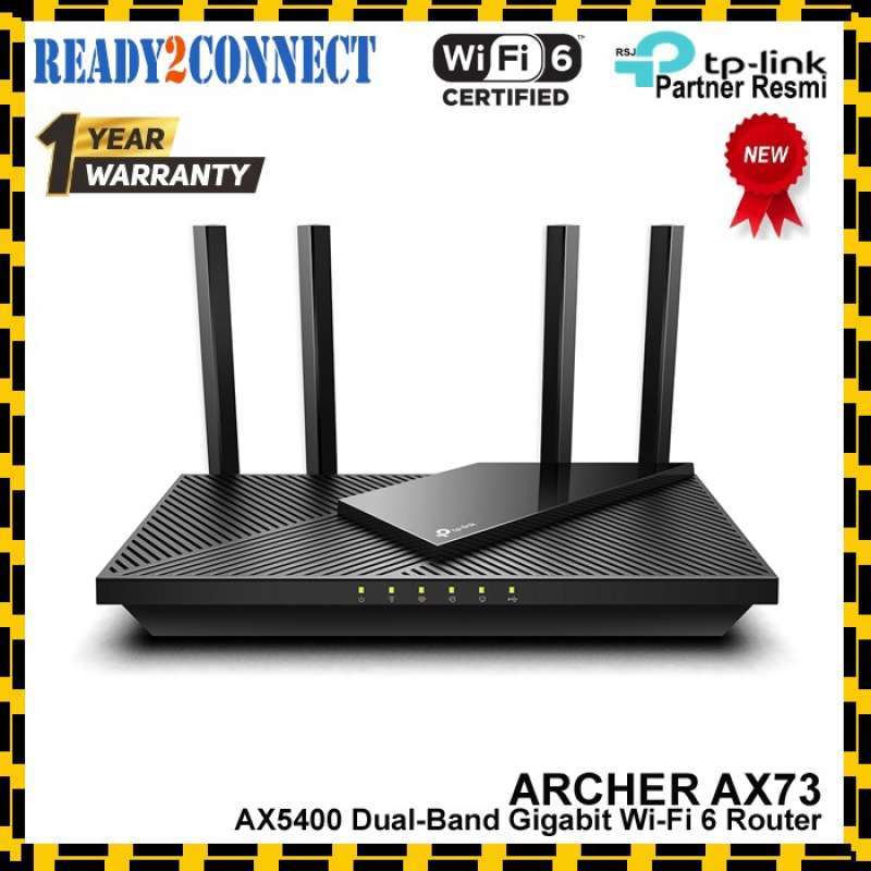 Promo Tp Link Archer Ax73 Ax5400 Dual-Band Gigabit Wi-Fi 6 Router ...