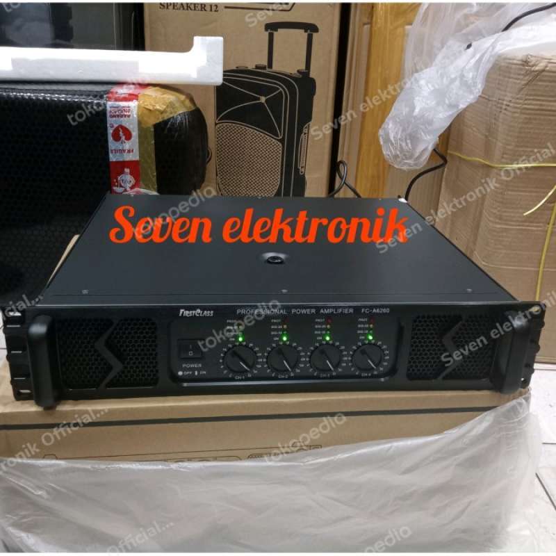Promo Power Amplifier Firstclass Fc A6260 Original 4 Channel 1.200W