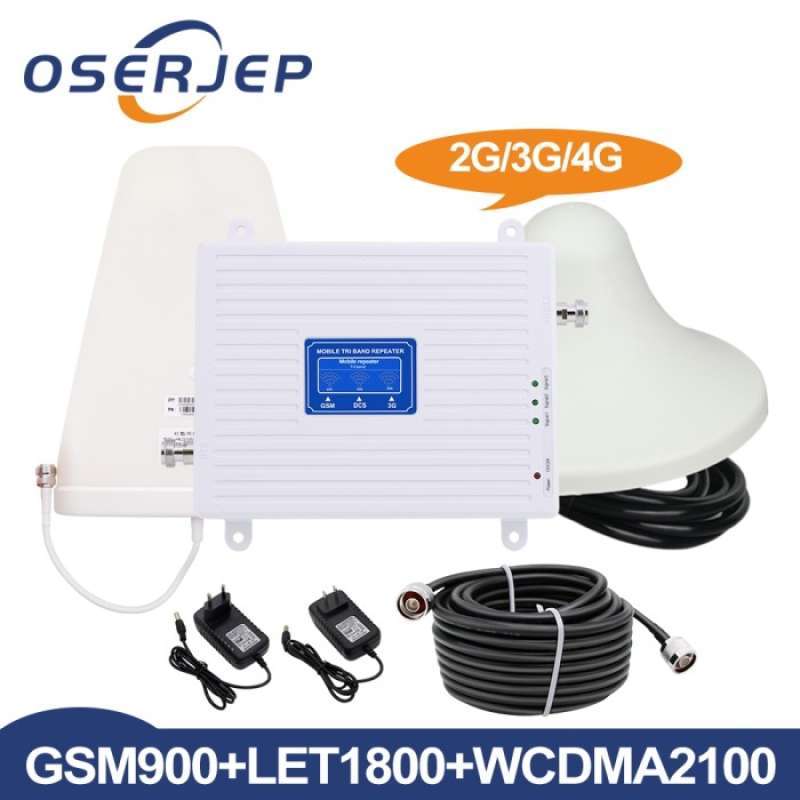 2G 3G 4G 900 1800 2100 MHz Band 1 3 8 Repeater signaalversterker mobiele telefoon LTE GSM WCDMA (900/1800/2100 B1/3/8