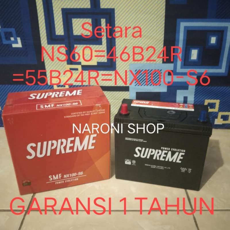 Promo Aki Ns60 Supreme Accu Rush Avanza Terios Xenia Swift Escudo
