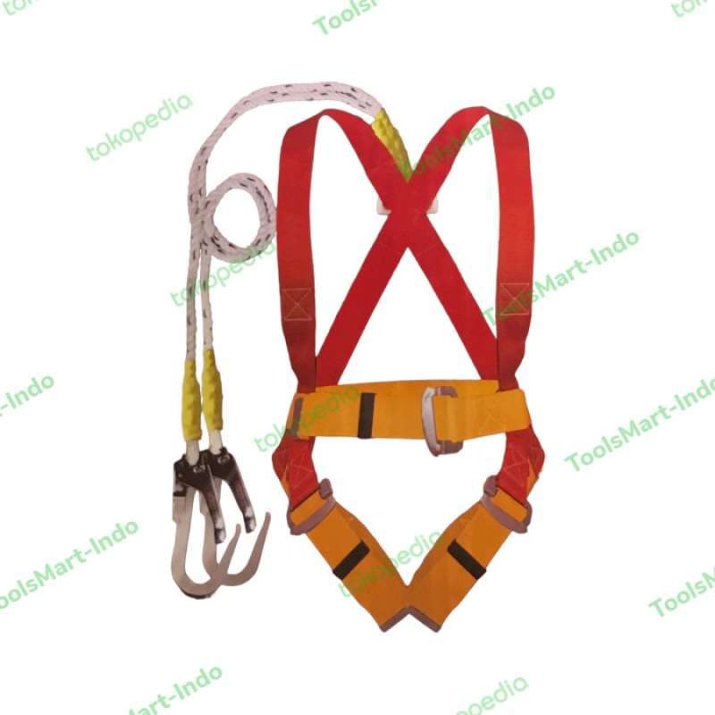 Promo safety belt full body harness double big hook LEGION Diskon 9% di ...