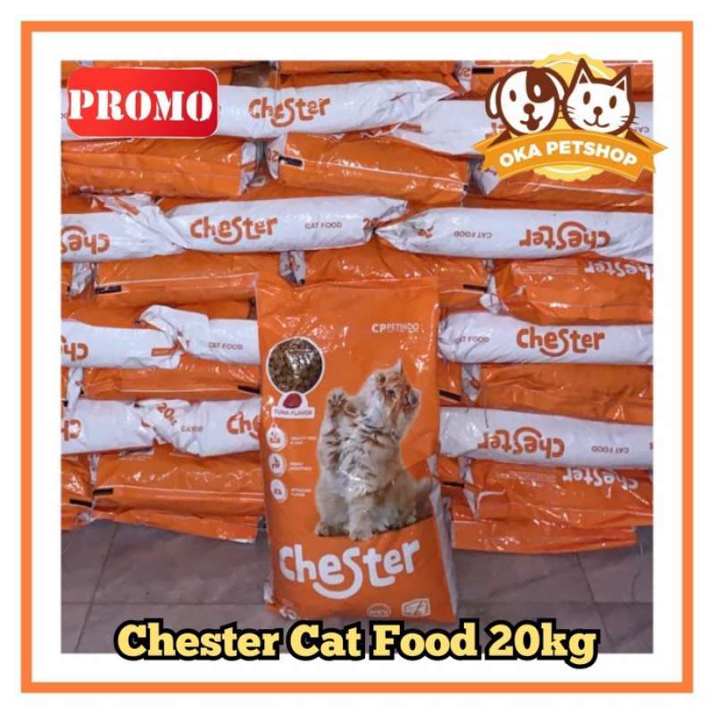 Promo Makanan Kucing Chester 20Kg / Cat Food Chester 20Kg (GoJek/Grab