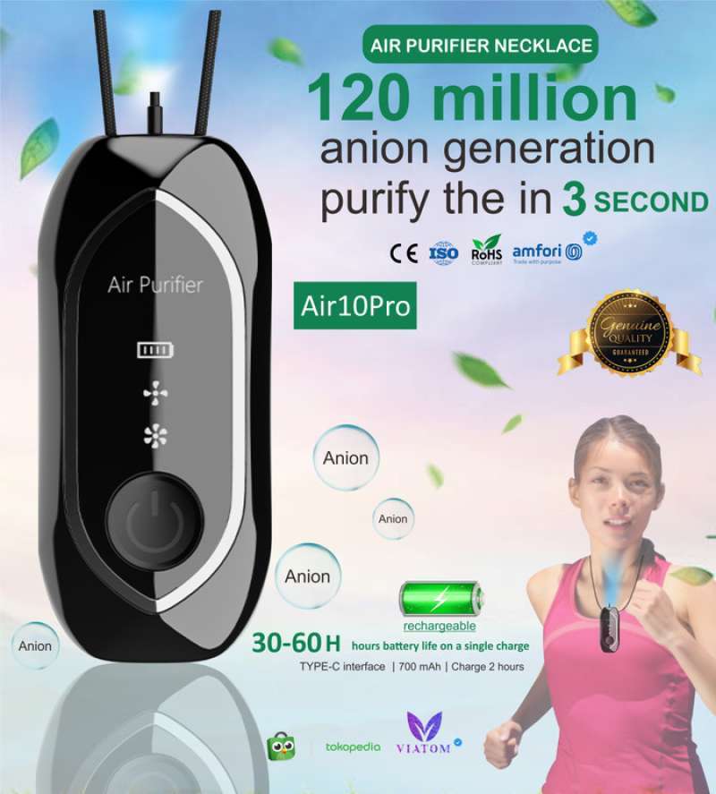 Promo Kalung ION Air Purifier AIR10PRO Negative Ion Penjernih Udara