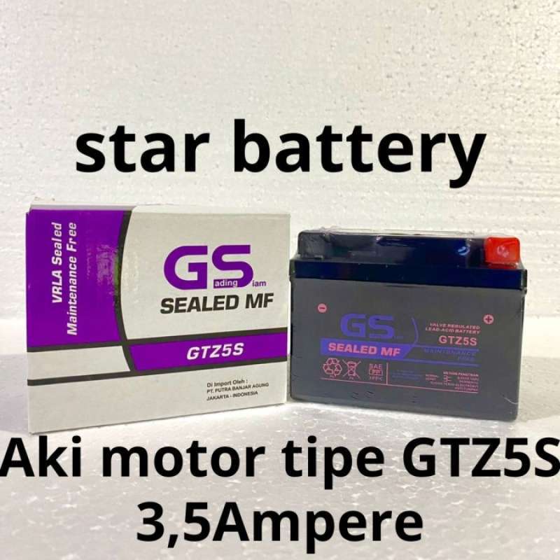 Promo Aki Motor Honda Blade 110 +Blade 125 ( GTZ5S) GS E Aki Kering MF