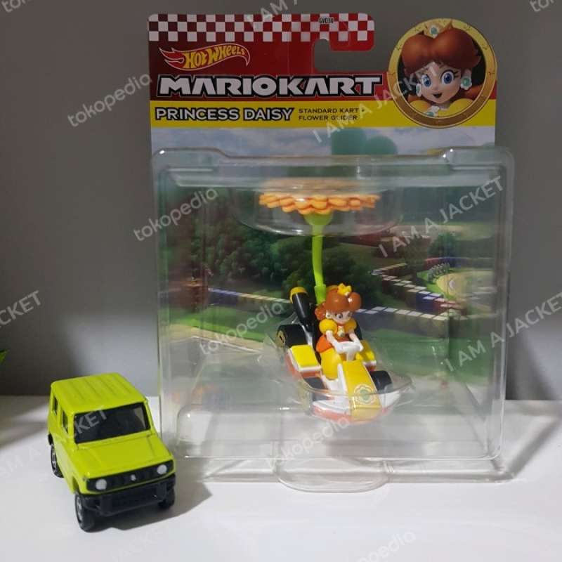 Promo Hot Wheels Mario Kart Princess Daisy Standard Kart Flower Glider
