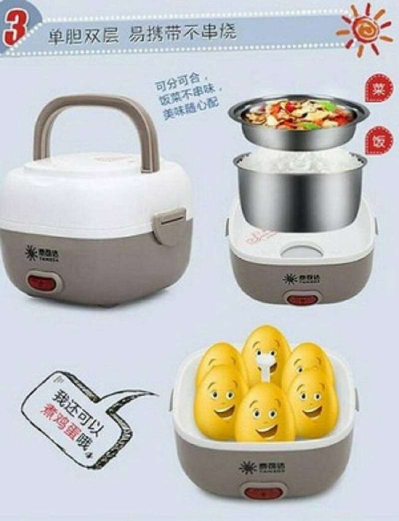 Promo Rice Cooker Mini (2susun menanak nasi + Egg Boiler) Diskon 9 di
