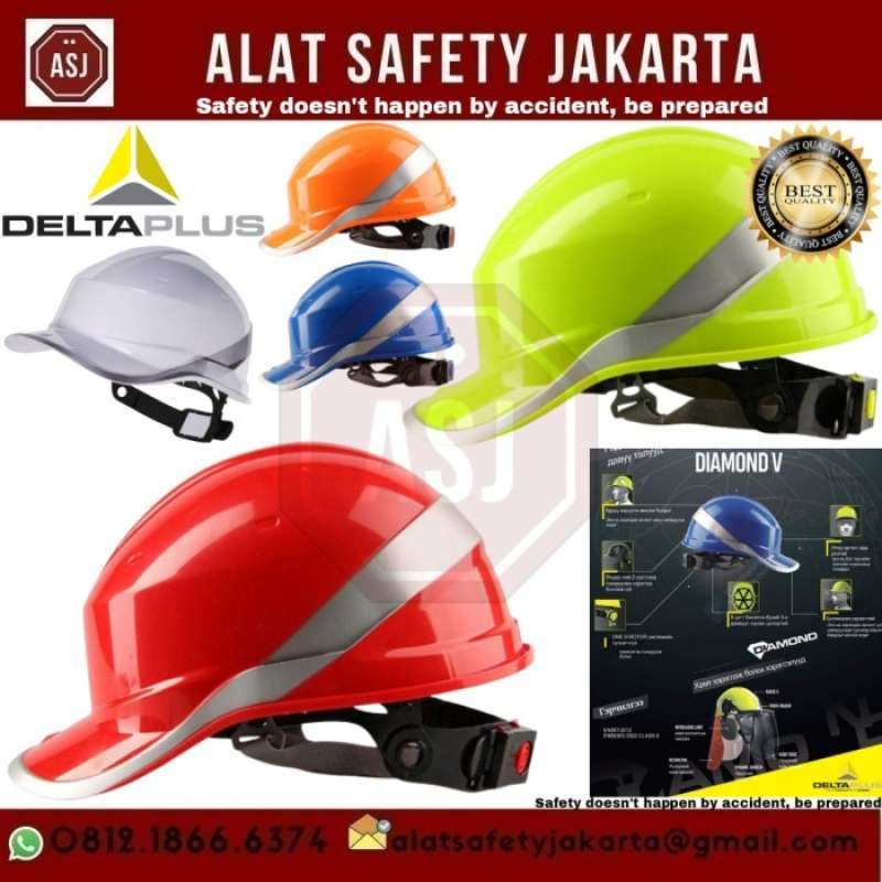 Promo Helm DELTA Plus / Safety Helmet DELTA Plus /Helm Proyek Hijau