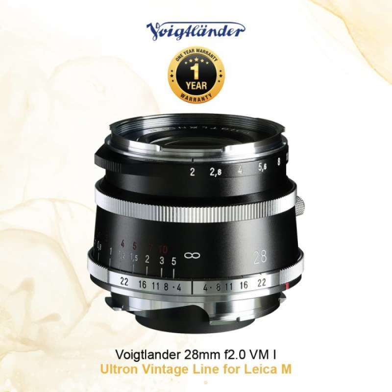 Voigtlander 28mm F2 Ultron II Leica M Lens - Black Paint, USA Warranty, Made In Japan