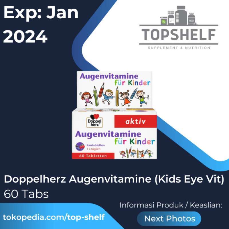 Jual Doppelherz Kinder Augenvitamine Kids Eye Vitamin A B2 Lutein Mata ...
