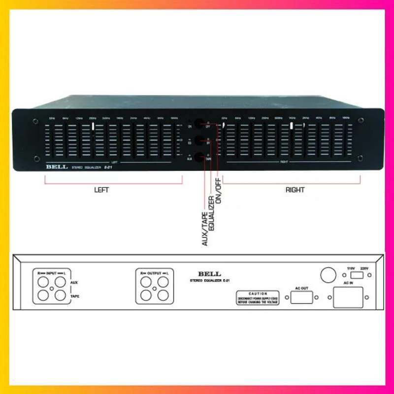 Jual Box Equalizer 20 Channel E21 Bell Box Equalizer Bell E