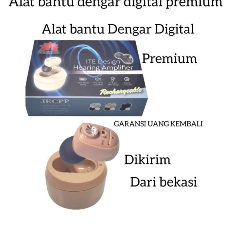 Jual Alat Bantu Dengar Digital Super Premium Hearing Aid Bisa Cas di