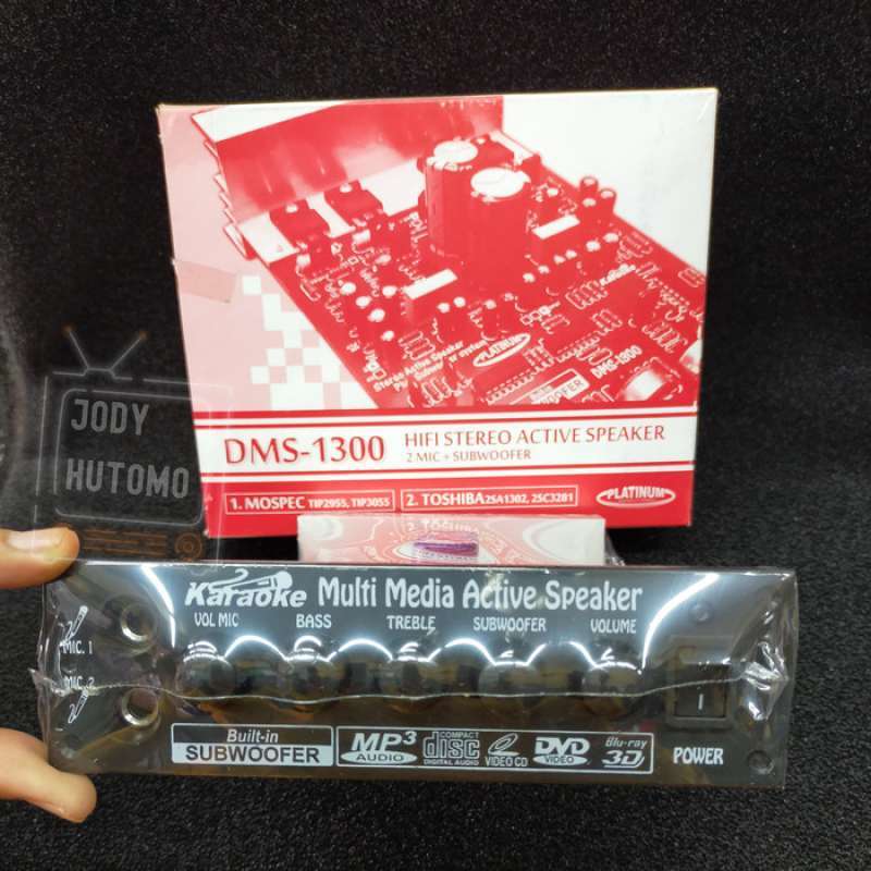 Promo Kit Power Speaker Aktif Streo Amplifier Subwoofer DMS 1300