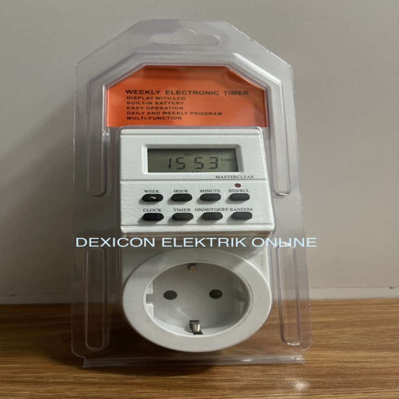 Jual Stop Kontak Timer Digital/Stop Kontak Listrik On Off Otomatis