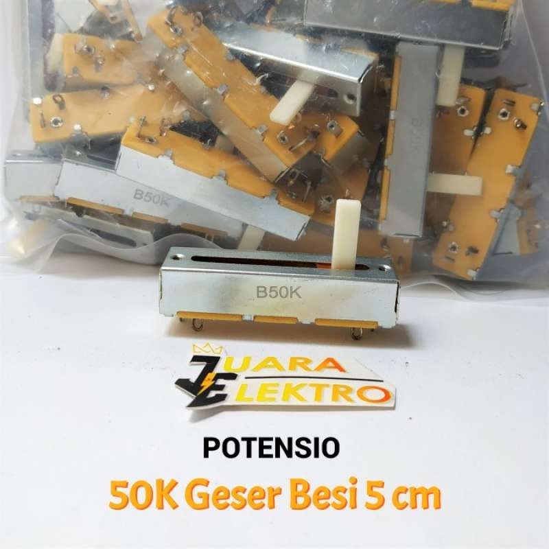 Promo Potensio 50K Geser Besi 5 cm | Potensiometer Geser Besi/Slider